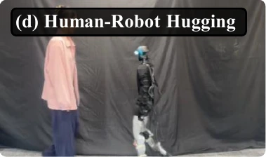 Human–Robot Hugging: a participant and the humanoid in contact
